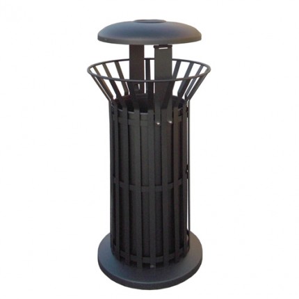 Abfallbehälter Basket-Smoke mit Aschenbecher