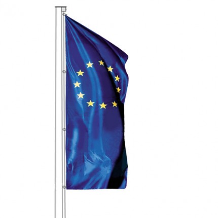 Europafahne Europaflagge als Hissfahne im Hochformat